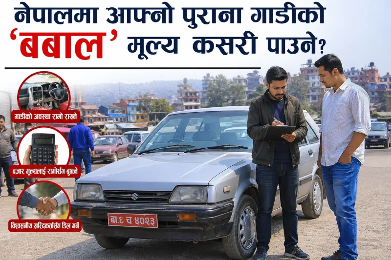 नेपालमा आफ्नो पुराना गाडीको 'बबाल' मूल्य कसरी पाउने?
