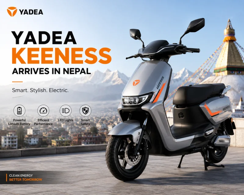 Yadea Keeness Arrives in Nepal