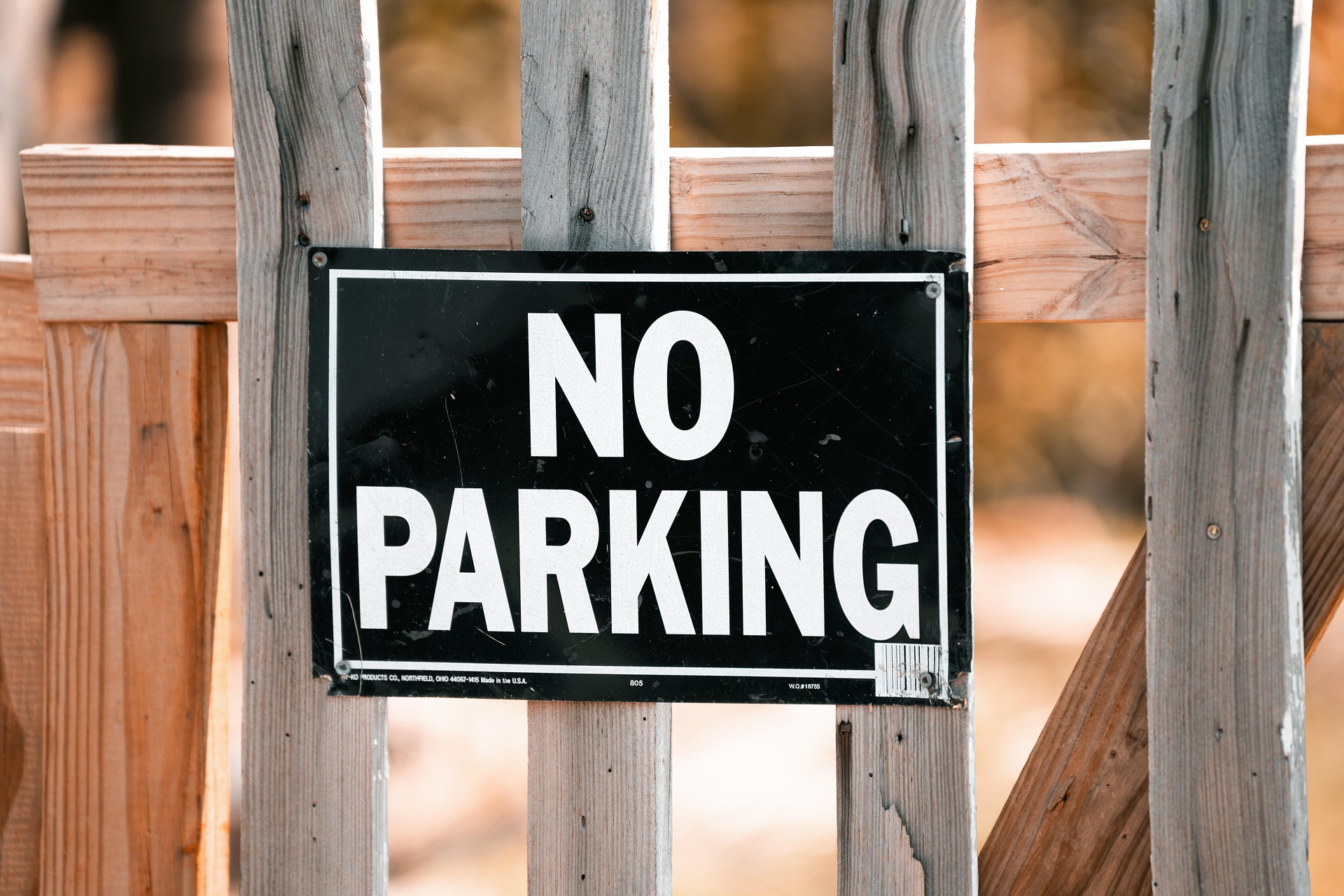 No parking sign